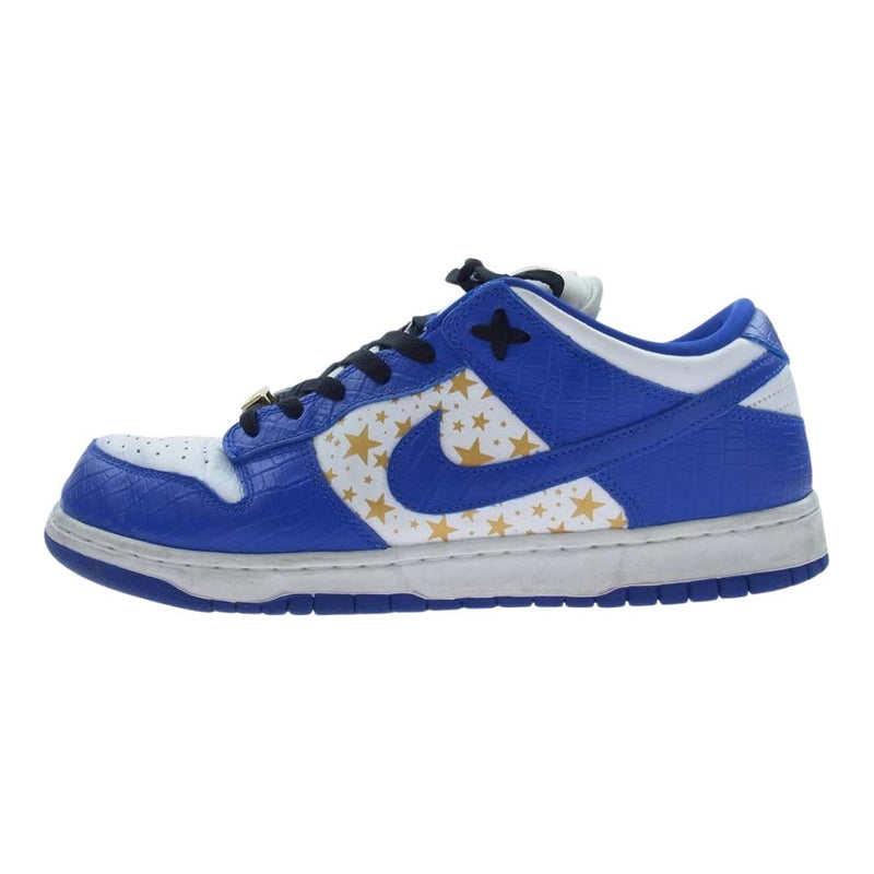 Supreme シュプリーム 21SS DH3228-100 Nike SB Dunk Low OG QS Gold Stars ナイキ SB ダンク ロー OG QS ゴールドスターズ スニーカー ブルー系 ホワイト系 メンズ 28.5cm【中古】