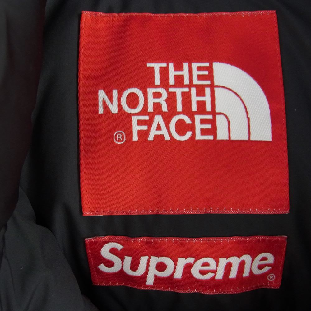 Supreme シュプリーム 11AW ND19100 × THE NORTH FACE ノースフェイス Nuptse Down Jacket Leopard  ヌプシ レオパード ダウン ジャケット ブラック系 イエロー系 S【中古】