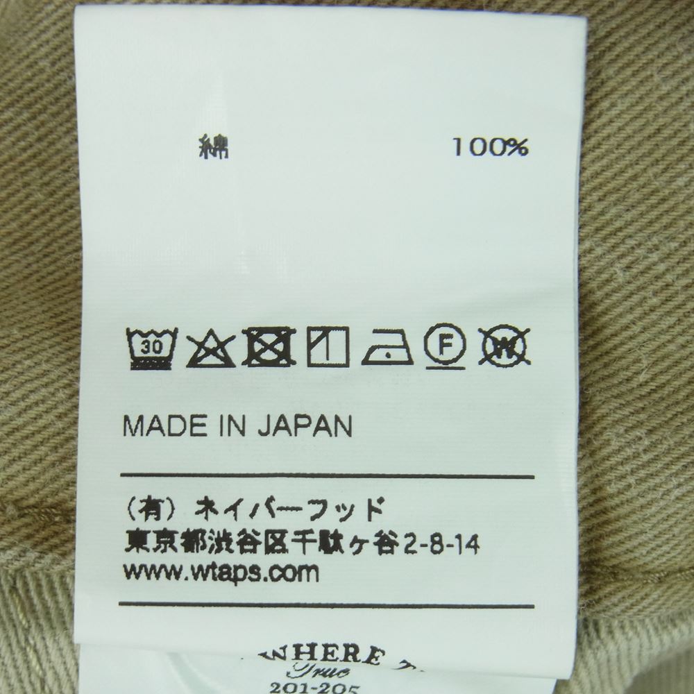 WTAPS ダブルタップス 171GWDT-PTM04 KHAKI SHORTS カーキ ショーツ ハーフ パンツ ベージュ系 サンドベージュ系 L【中古】