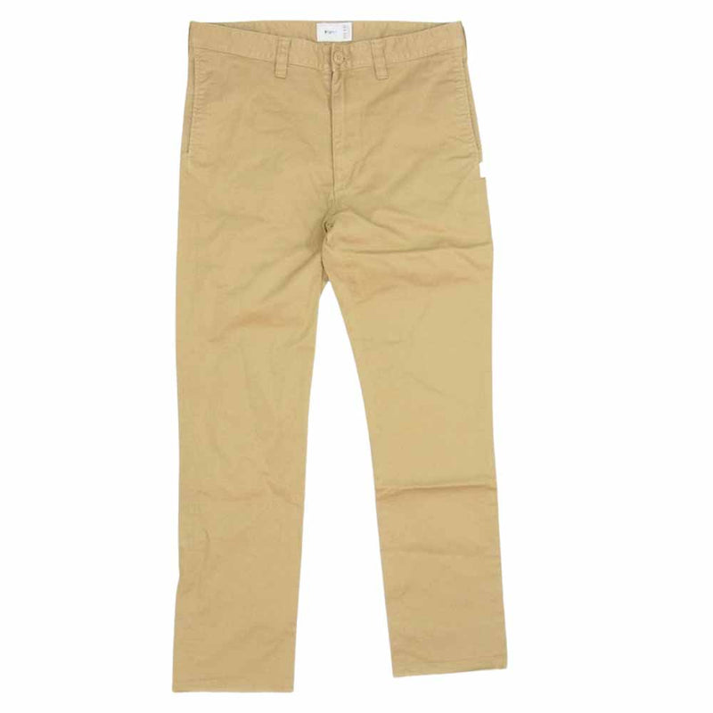 WTAPS ダブルタップス 19AW 192GWDT-PTM01 tracks trousers トラック トラウザーズ パンツ チノ ベージュ系 02【中古】