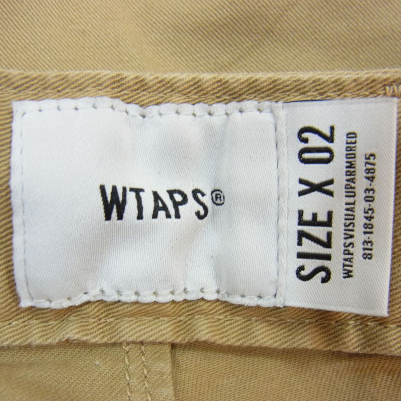 WTAPS ダブルタップス 19AW 192GWDT-PTM01 tracks trousers トラック トラウザーズ パンツ チノ ベージュ系 02【中古】