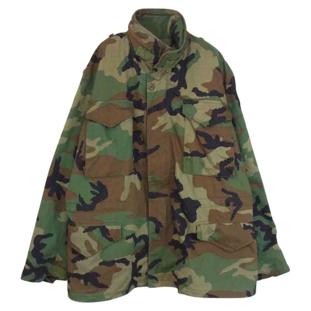 ALPHA アルファ 8415-01-099-7839 USA製 M-65 cold weater field coat フィールド ミリタリー ジャケット カーキ系 M【中古】