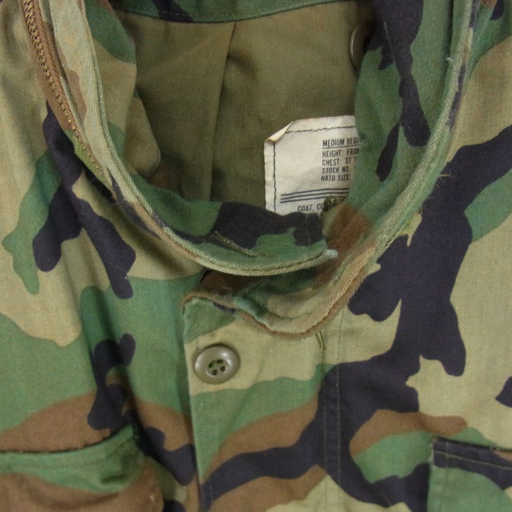 ALPHA アルファ 8415-01-099-7839 USA製 M-65 cold weater field coat フィールド ミリタリー ジャケット カーキ系 M【中古】