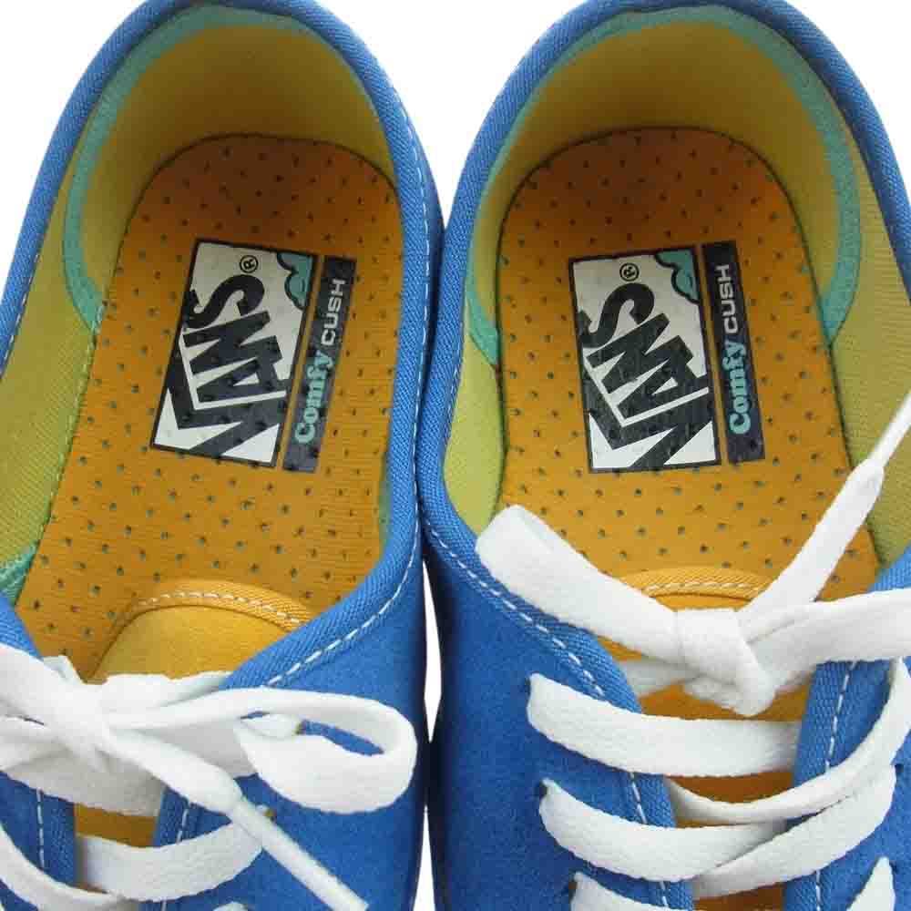 VANS バンズ VN0A3WM78TG RON HERMAN RHC ロンハーマン 別注 Comfycush Authentic コンフィクッシュ スニーカー ブルー系 イエロー系 26.0cm【新古品】【未使用】【中古】