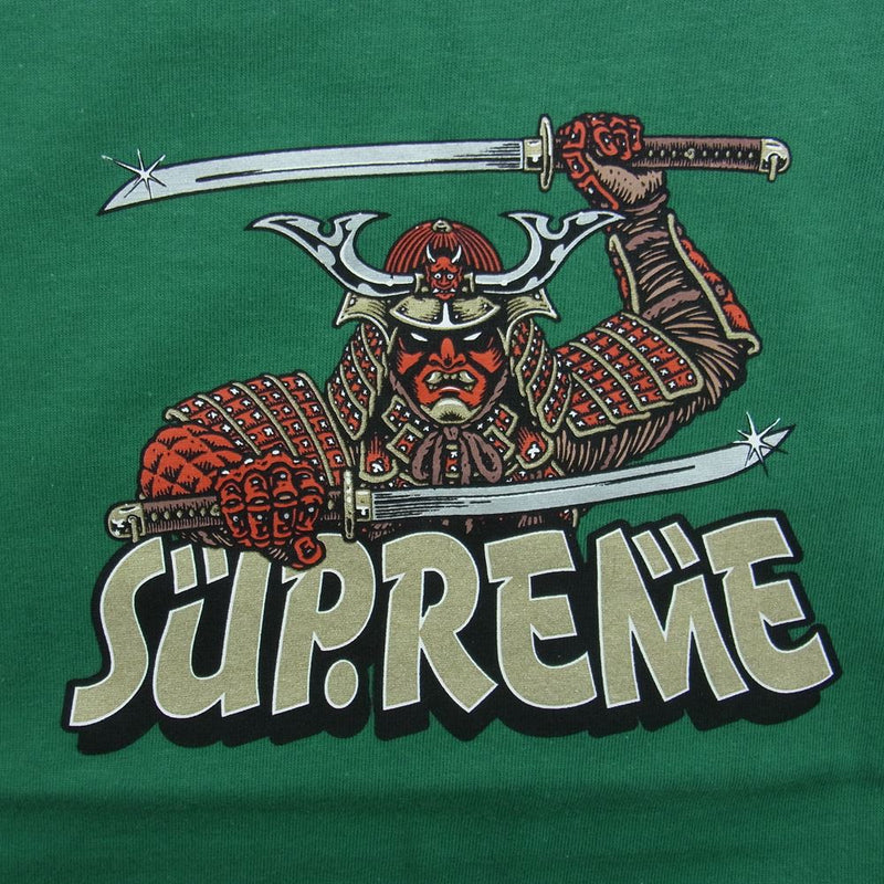 Supreme シュプリーム 21AW SAMURAI  S/S TEE サムライ 半袖 Tシャツ グリーン系 M【新古品】【未使用】【中古】