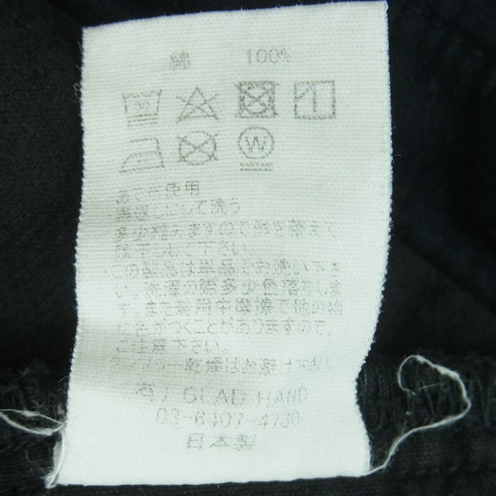 GLADHAND & Co. グラッドハンド BYGH-20-SS-34 GLADDEN CORDUROY PANTS グラッデン コーデュロイ パンツ ブラック系 XL【中古】