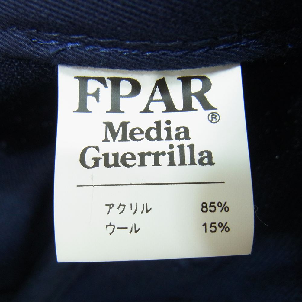 フォーティーパーセントアゲインストライツ FPARMY 刺繍 キャップ ネイビー系【中古】
