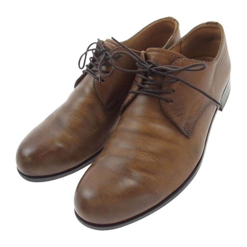 パドローネ PU7358-2001-11C DERBY PLAIN TOE SHOES ダービー プレーン トゥ シューズ ブラウン系 40【中古】