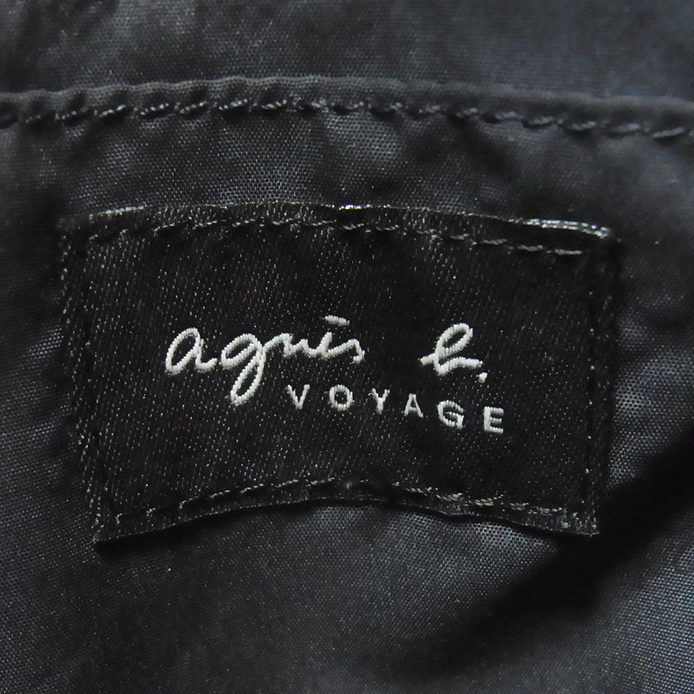 agnes b. アニエスベー ボヤージュ ナイロン ショルダー バッグ ブラック系 2【中古】