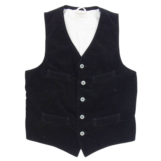 Nudie Jeans ヌーディージーンズ GUSTAV グスタフ CORD WAISTCOAT LION コーデュロイ ウェストコート ベスト  ブラック系 M【中古】