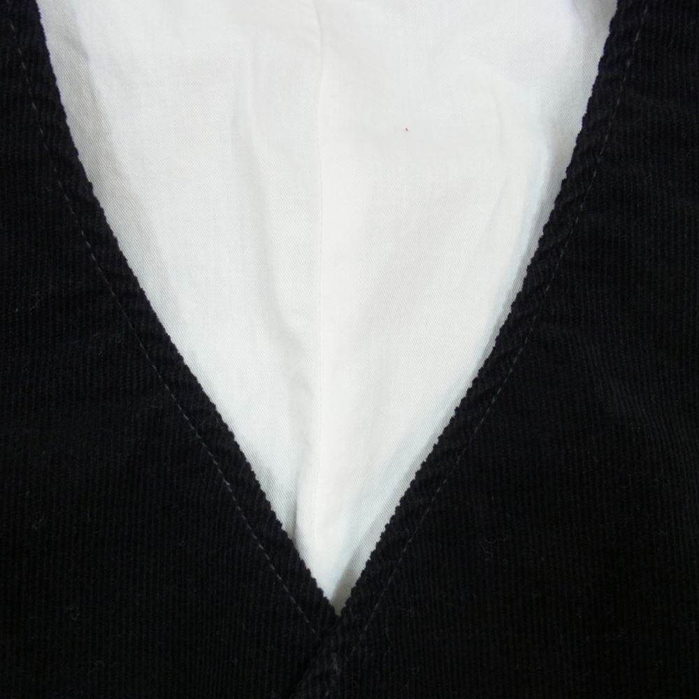 Nudie Jeans ヌーディージーンズ GUSTAV グスタフ CORD WAISTCOAT LION コーデュロイ ウェストコート ベスト  ブラック系 M【中古】