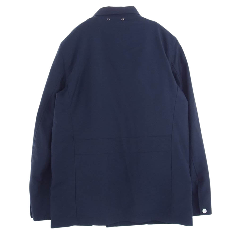 LOUIS VUITTON ルイ・ヴィトン サークルLVロゴ ライナー付 ジップアップ ブルゾン ジャケット ネイビー系 46【中古】