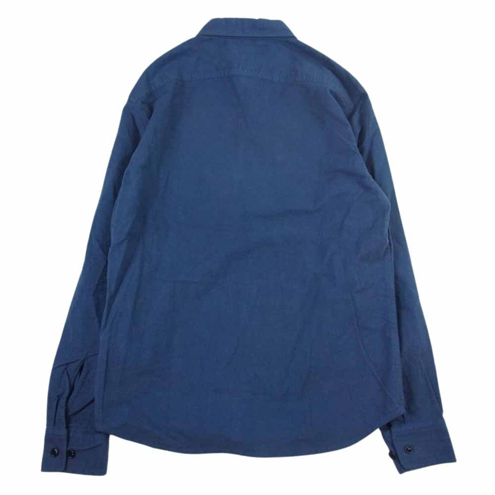CALEE キャリー QUALITY1st コットン 長袖 シャツ ネイビー系 M【中古】