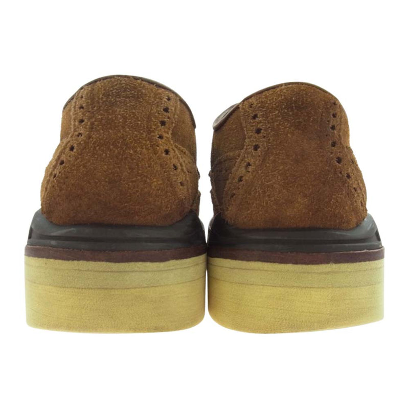 VISVIM ビズビム 13SS 0113302002006 PATRICIAN WT-FOLK ウィングチップ スエード フォーク シューズ ブラウン系 US9【中古】