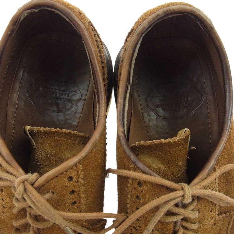 VISVIM ビズビム 13SS 0113302002006 PATRICIAN WT-FOLK ウィングチップ スエード フォーク シューズ ブラウン系 US9【中古】