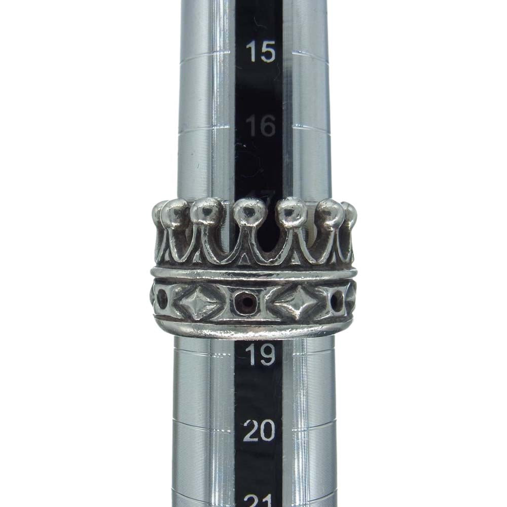 レザーズアンドトレジャーズ kings crown w/hole キング クラウン リング シルバー系 18号【中古】