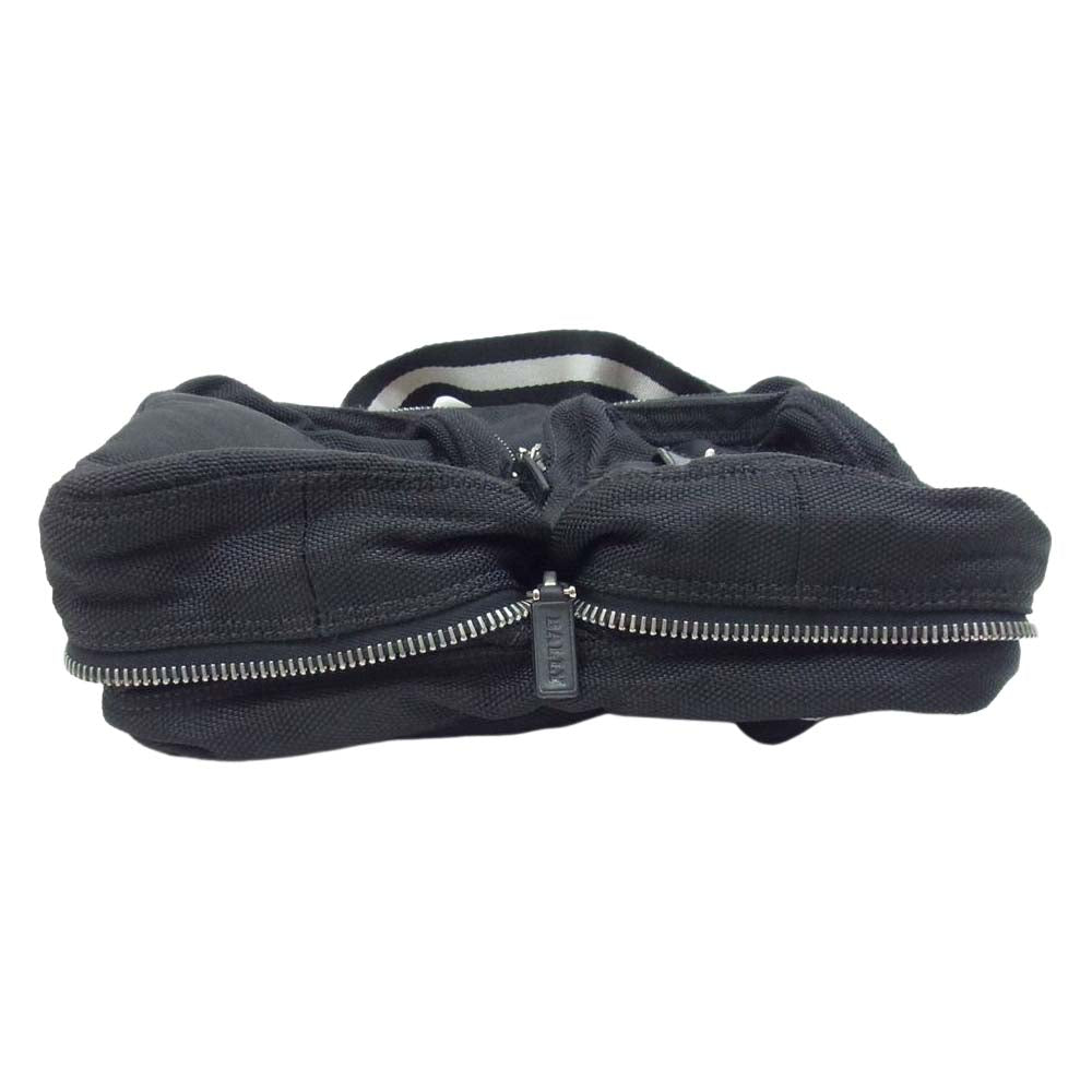 BALLY バリー イタリア製 パッカブル ショルダー バッグ ブラック系【中古】