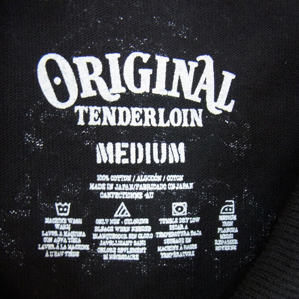 TENDERLOIN テンダーロイン T-TEE 2A ボルネオ スカル バックプリント Tシャツ ブラック系 M【新古品】【未使用】【中古】