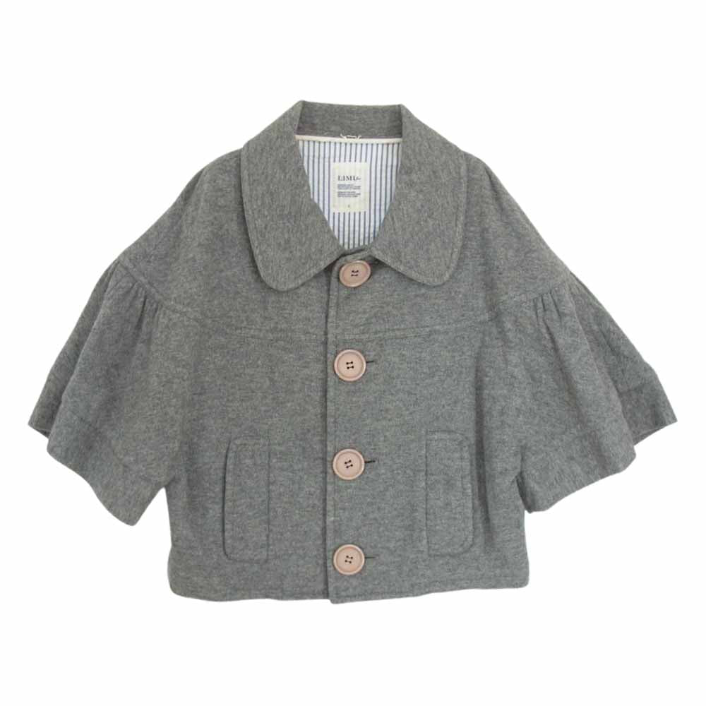 LIMI feu リミフゥ ウール 丸襟 ジャケット グレー系 S【中古】