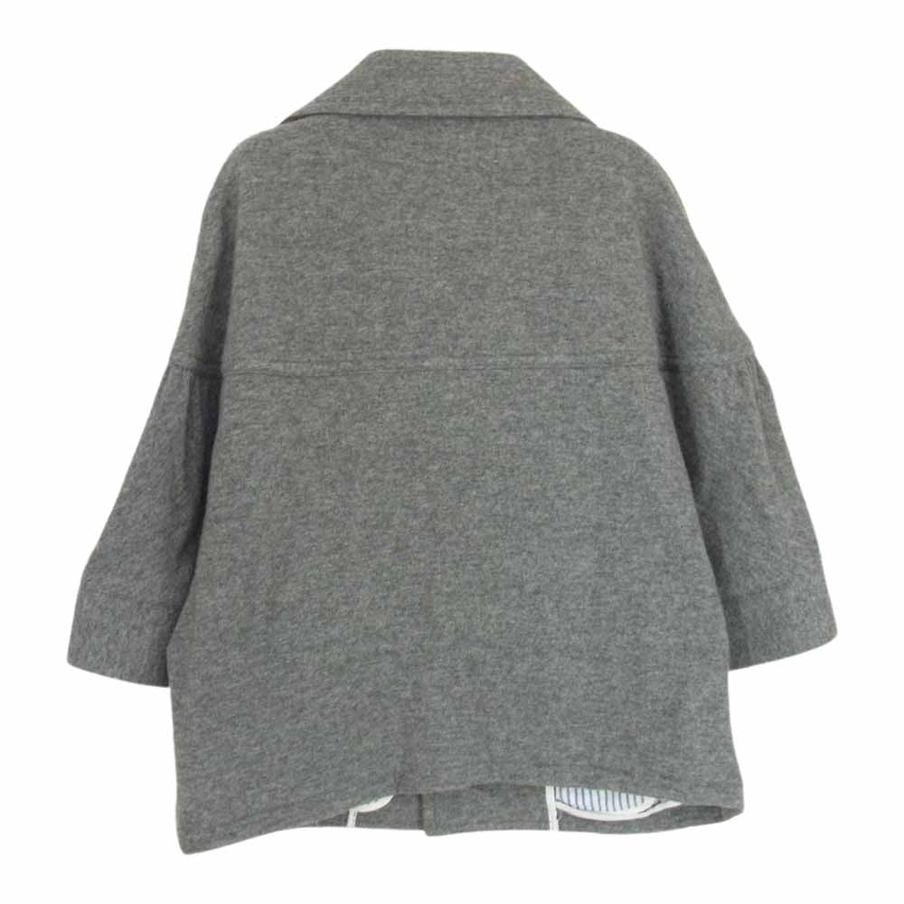 LIMI feu リミフゥ ウール 丸襟 ジャケット グレー系 S【中古】