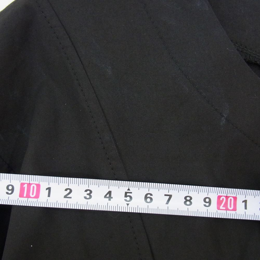 ミズイロインド カーブギャザー フロントリボン ワンピース ブラック系 サイズ表記無【中古】