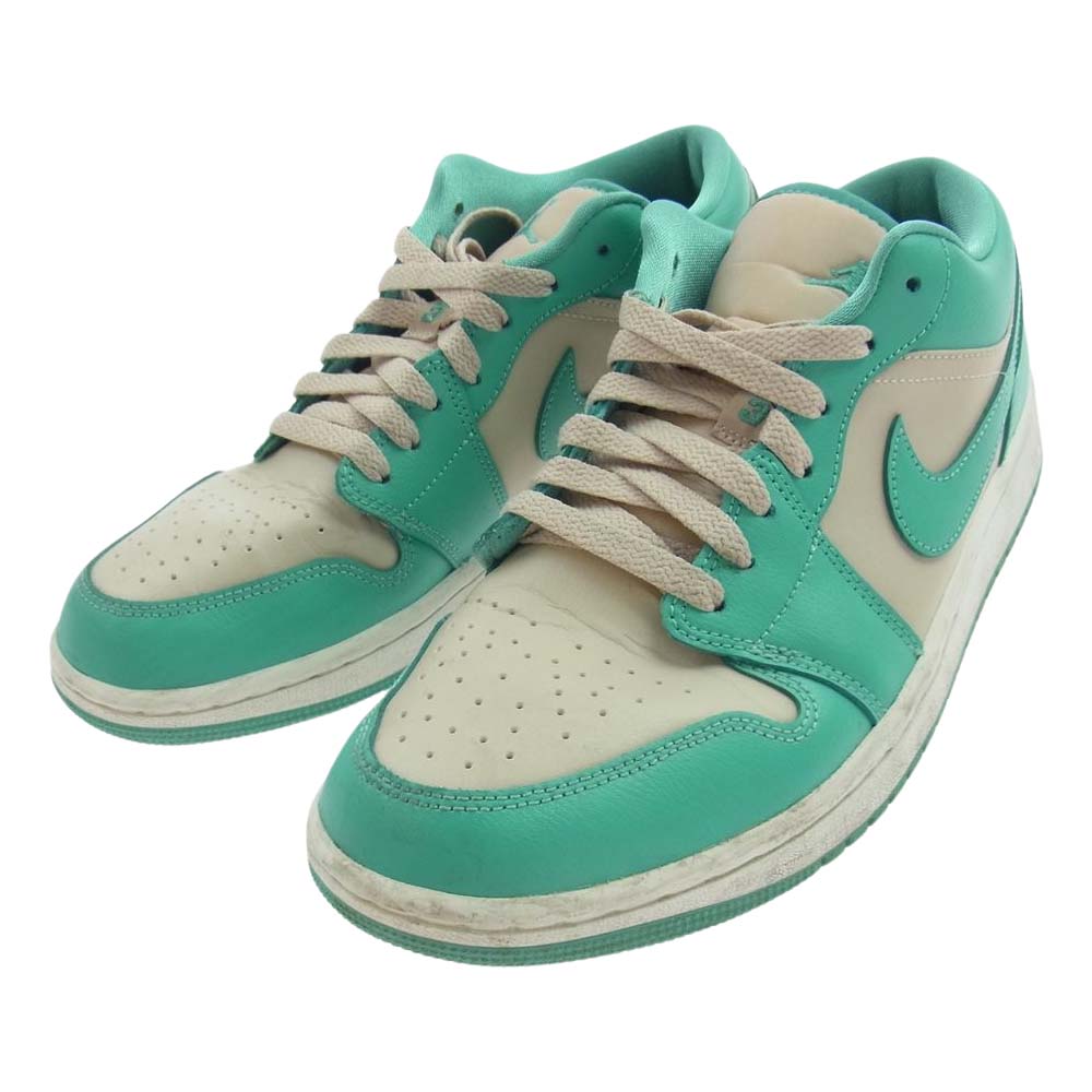 NIKE AIR JORDAN ナイキ ジョーダン DC0774-131 WMNS AIR JORDAN 1 LOW SANDDRIFT/WASHED TEAL-SAIL SABLE DELAVE/CANARD DELAVE ウィメンズ ロー ティール グリーン ローカットスニーカー ティールグリーン 27cm【中古】