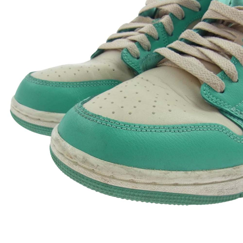 NIKE AIR JORDAN ナイキ ジョーダン DC0774-131 WMNS AIR JORDAN 1 LOW SANDDRIFT/WASHED TEAL-SAIL SABLE DELAVE/CANARD DELAVE ウィメンズ ロー ティール グリーン ローカットスニーカー ティールグリーン 27cm【中古】