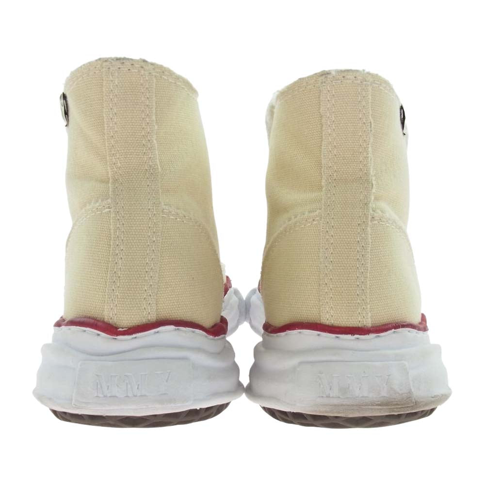 MIHARA YASUHIRO ミハラヤスヒロ A04FW728 PETERSON Original sole canvas hicut sneaker ピーターソン キャンバス ハイカット スニーカー ベージュ系 44【中古】