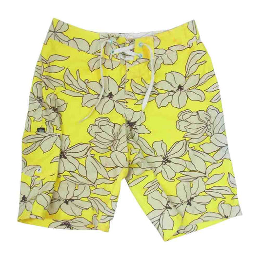 STUSSY ステューシー フローラル ショーツ 花柄 イエロー系 30【中古】