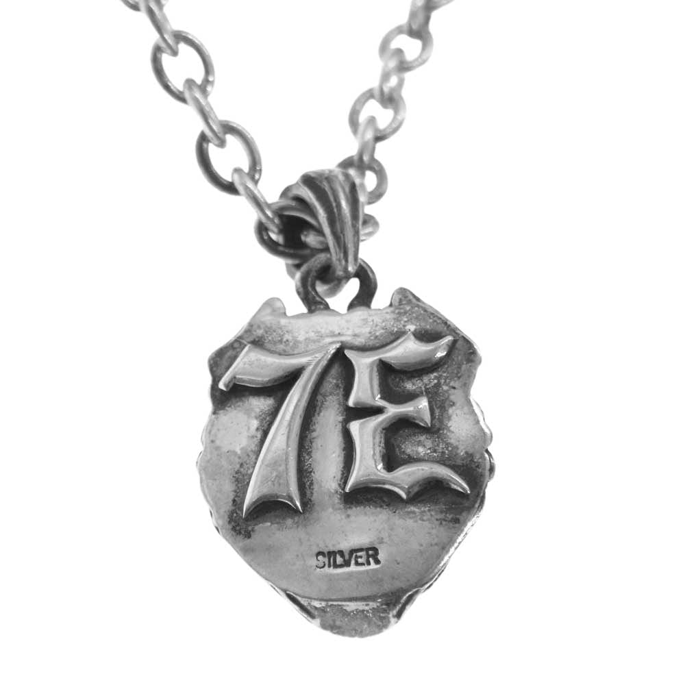 シルバー ブルドックフェイス スターチェーン ネックレス シルバー系【中古】