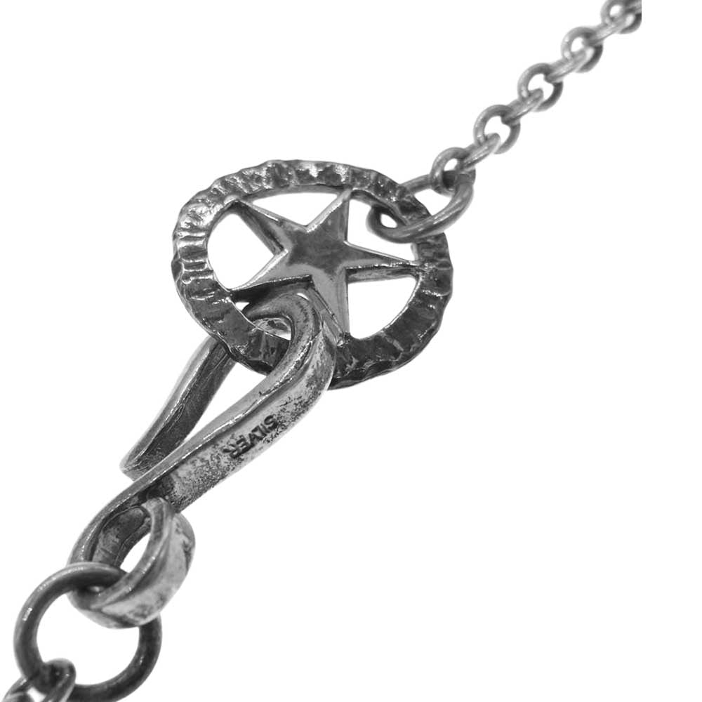 シルバー ブルドックフェイス スターチェーン ネックレス シルバー系【中古】