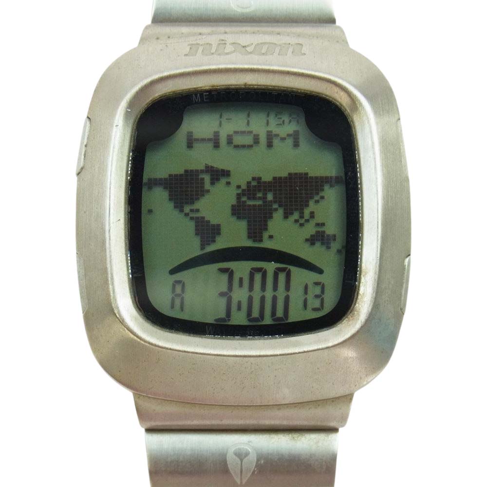 NIXON ニクソン THE METRO メトロ デジタル ウオッチ 腕時計 シルバー系【中古】