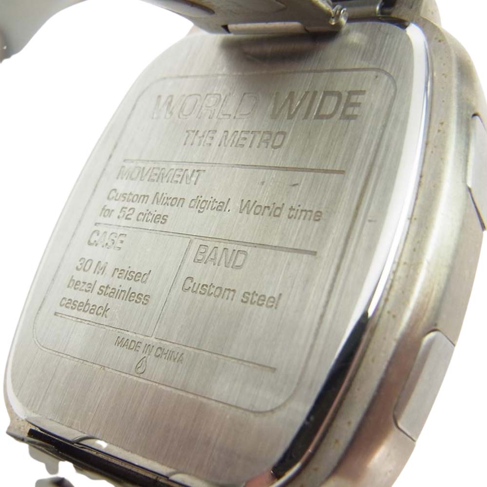 NIXON ニクソン THE METRO メトロ デジタル ウオッチ 腕時計 シルバー