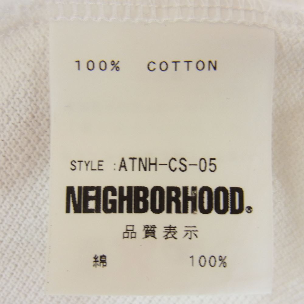 NEIGHBORHOOD ネイバーフッド ATNH-CS-05 ポロシャツ 半袖 刺繍 ホワイト系 M【中古】