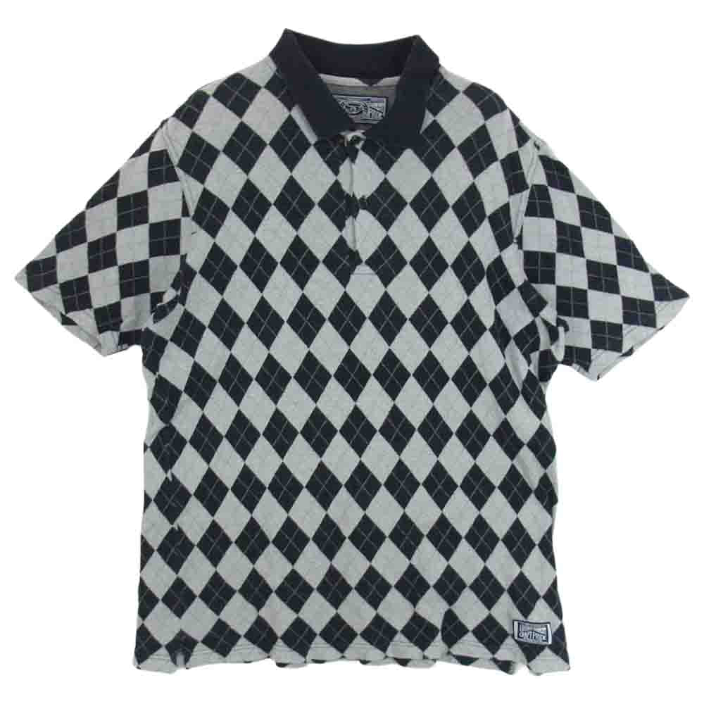 NEIGHBORHOOD ネイバーフッド 091ATNH-CSM03 アーガイル柄 ポロシャツ 半袖 グレー系 M【中古】