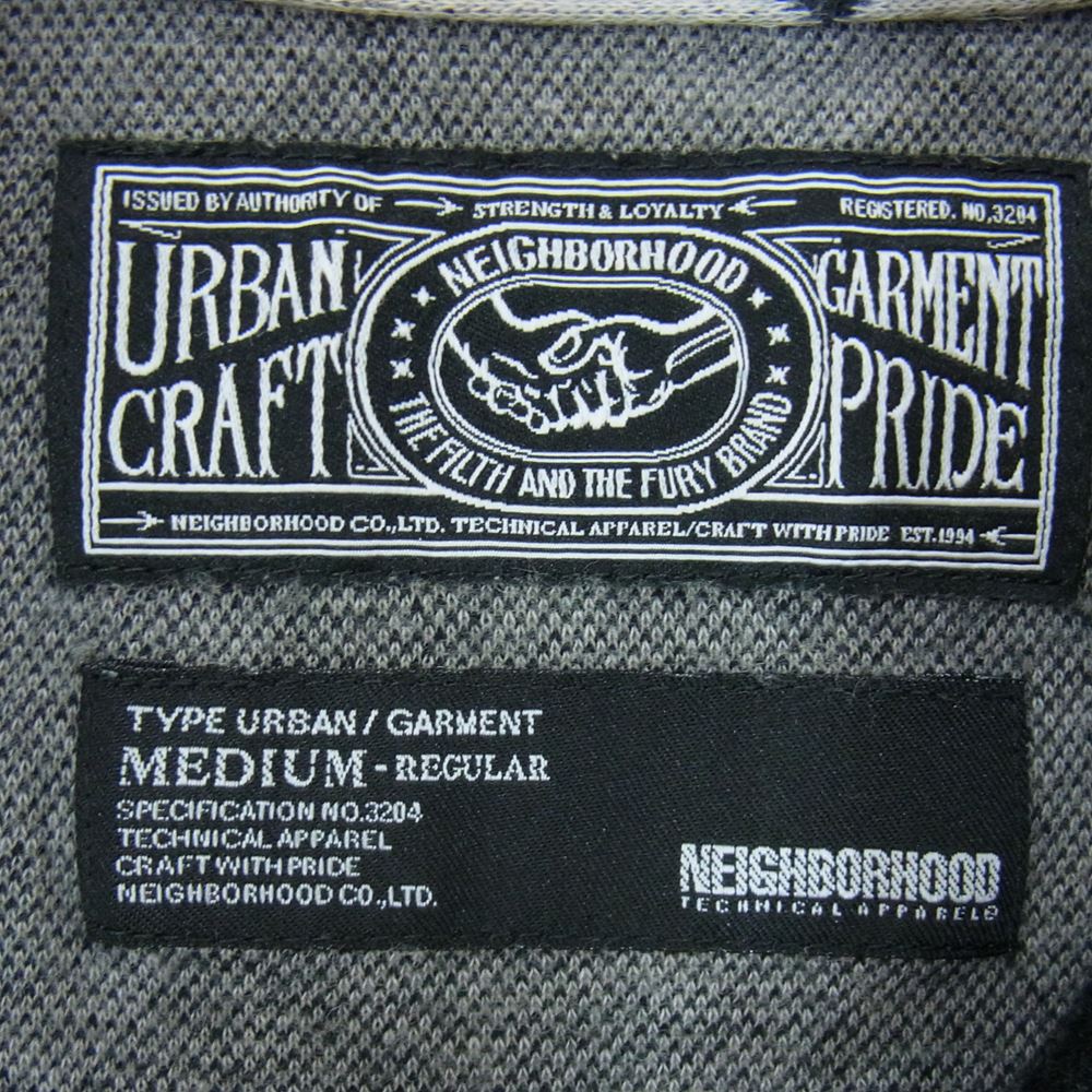NEIGHBORHOOD ネイバーフッド 091ATNH-CSM03 アーガイル柄 ポロシャツ 半袖 グレー系 M【中古】