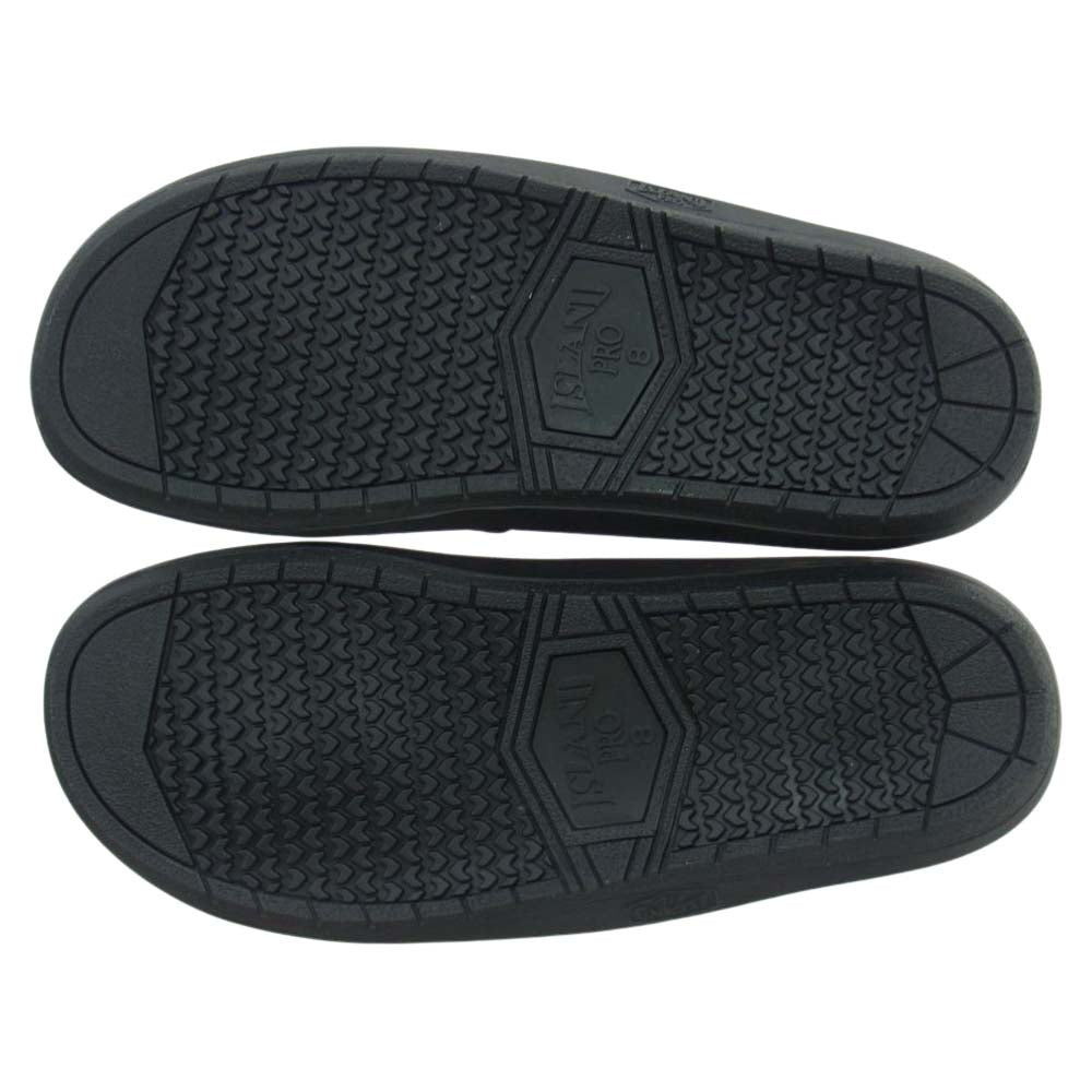 NEIGHBORHOOD ネイバーフッド 231GSISN-FW01 × ISLAND アイランド LEATHER SANDAL SLIPPER レザー サンダル スリッパ ブラック系【極上美品】【中古】
