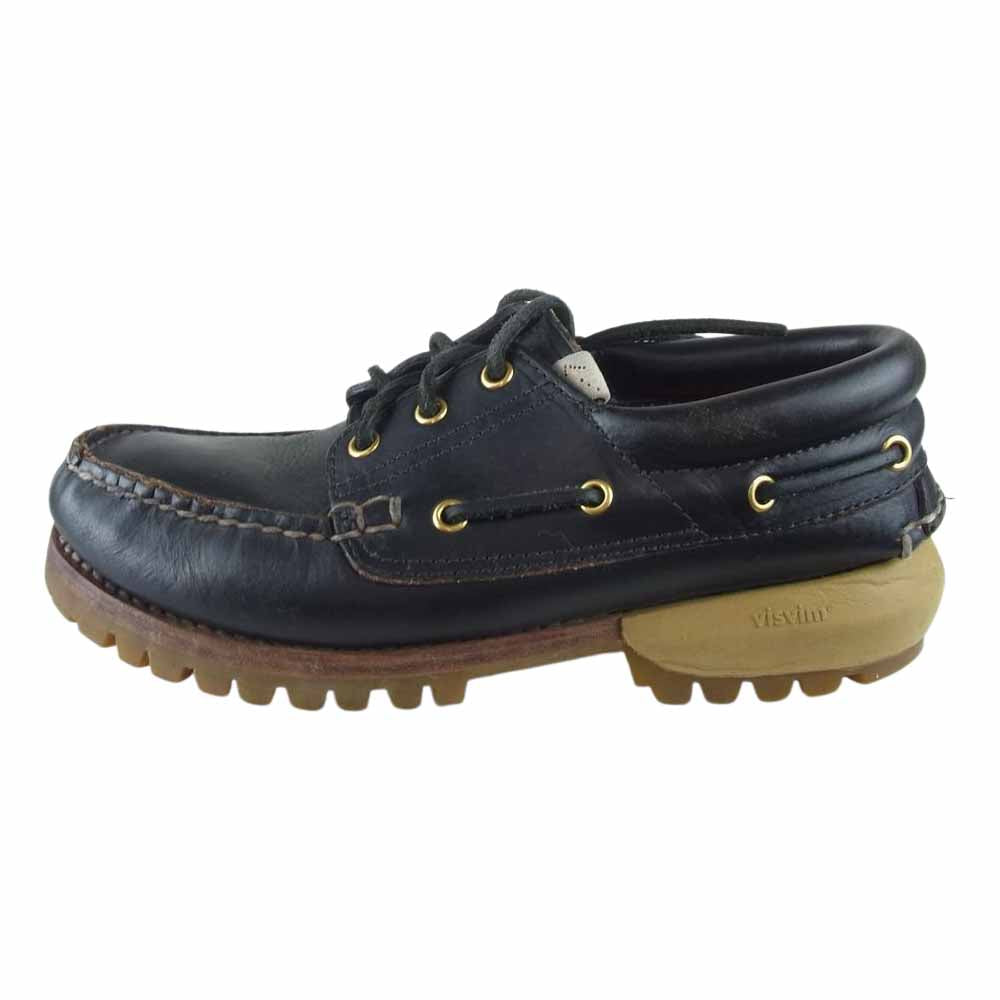 VISVIM ビズビム 21AW  0121202002002 WALLACE DECK-FOLK デッキ モカシン シューズ ブラック系 8.5【中古】