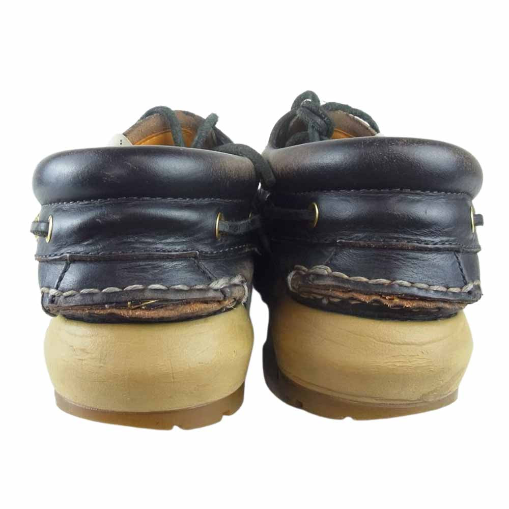 VISVIM ビズビム 21AW  0121202002002 WALLACE DECK-FOLK デッキ モカシン シューズ ブラック系 8.5【中古】