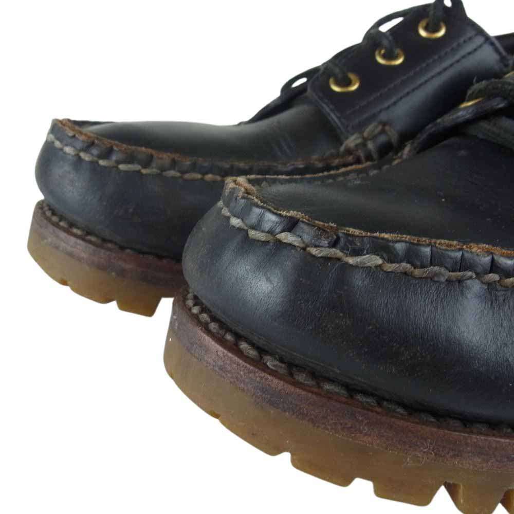 VISVIM ビズビム 21AW  0121202002002 WALLACE DECK-FOLK デッキ モカシン シューズ ブラック系 8.5【中古】