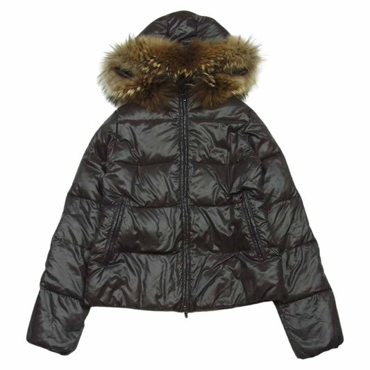 DUVETICA デュベティカ D.030.04.MFN-1001R ADHARA アダラ ナイロン ボア フーディ ダウン ジャケット ブラウン系 38【中古】