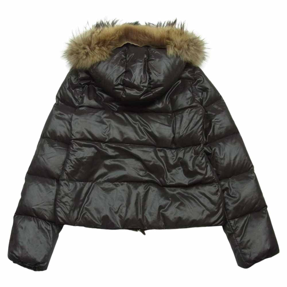 DUVETICA デュベティカ D.030.04.MFN-1001R ADHARA アダラ ナイロン ボア フーディ ダウン ジャケット ブラウン系 38【中古】