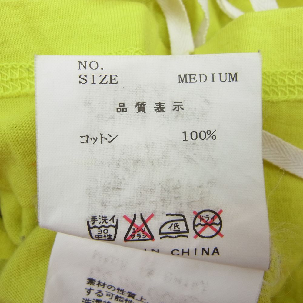 UNDERCOVER アンダーカバー teen spirit プリント ノースリーブ カットソー イエロー系 M【中古】