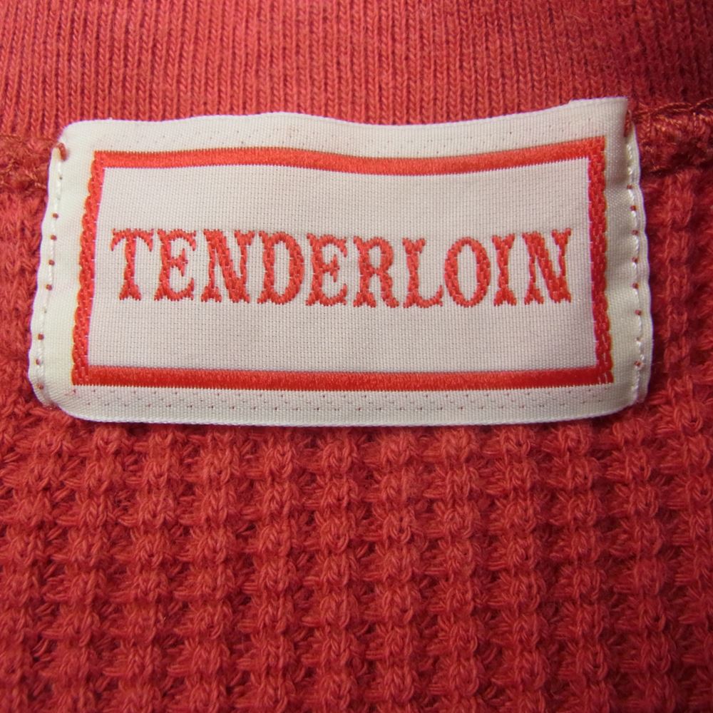 TENDERLOIN テンダーロイン サーマル カットソー ワッフル レッド レッド系【中古】