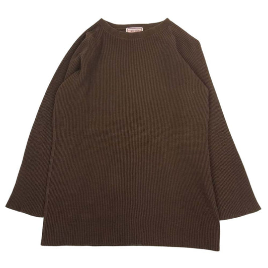 TENDERLOIN テンダーロイン サーマル カットソー ワッフル ブラウン ブラウン系 M【中古】