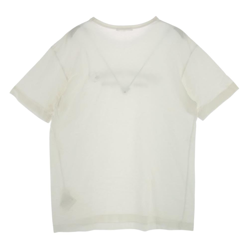 CHROME HEARTS クロムハーツ（原本無） × COMME des GARCONS コムデギャルソン OT-T023 ロゴプリント 半袖 Tシャツ ホワイト ホワイト系 XL【中古】