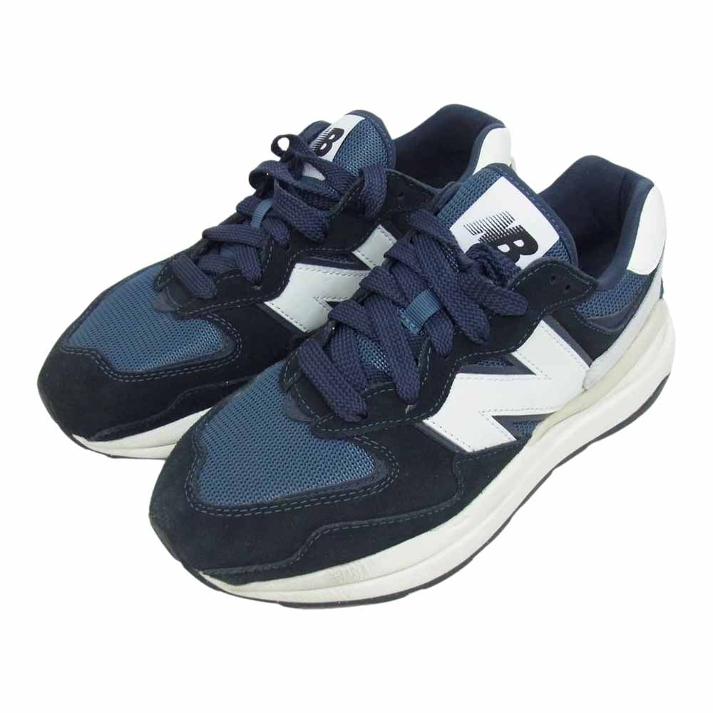 NEW BALANCE ニューバランス M5740HCA M5740 スエード メッシュ スニーカー ネイビー系 25.5cm【中古】