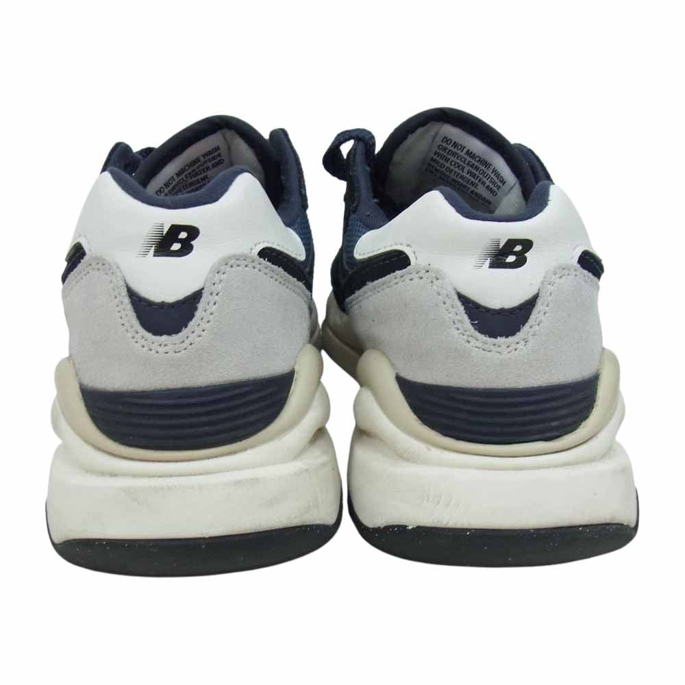 NEW BALANCE ニューバランス M5740HCA M5740 スエード メッシュ スニーカー ネイビー系 25.5cm【中古】