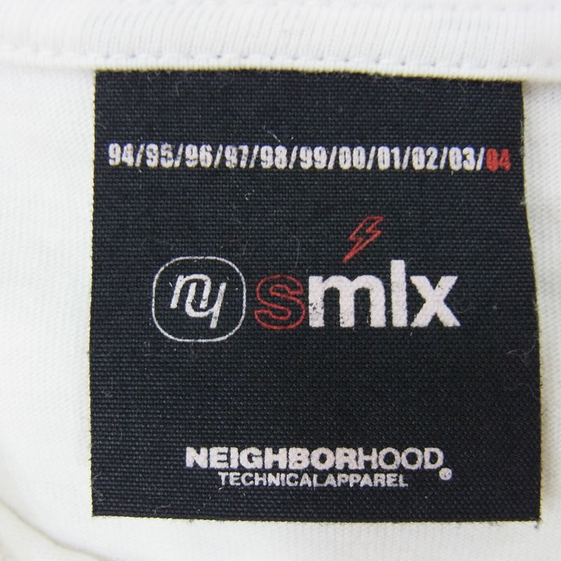 NEIGHBORHOOD ネイバーフッド SMIX FTW ロゴ プリント 半袖 Tシャツ ホワイト系 04【中古】