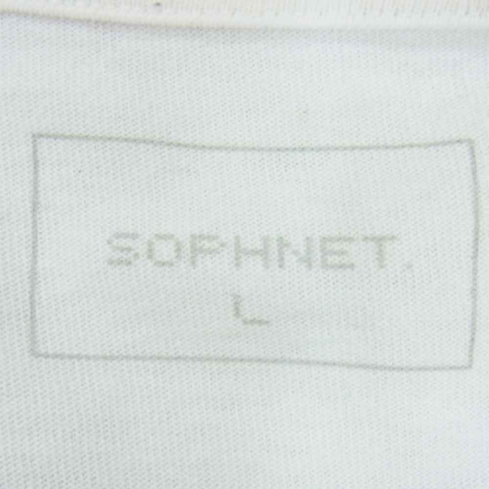 SOPHNET. ソフネット 18AW SOPH-189099 バンダナ ナンバリング ロゴ 半袖 Tシャツ ホワイト系 L【中古】